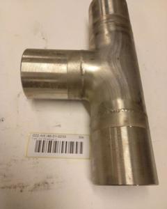 T-Piece 2 1/2" Ss F/3 Tubes